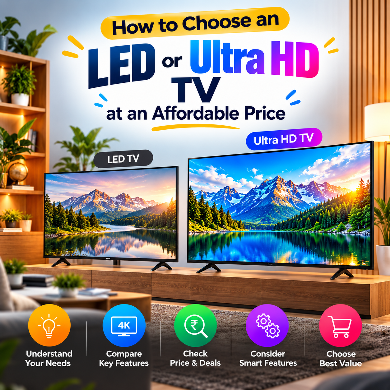 How to Choose an LED or Ultra HD TV at an Affordable Price